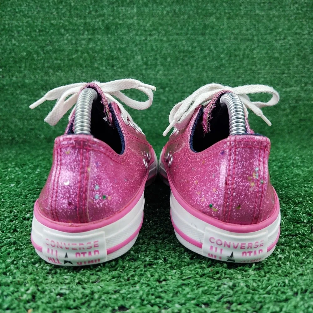 Converse Sneakers Junior 3 Pink Chuck Taylor All Star Glitter Stars 665108C Low